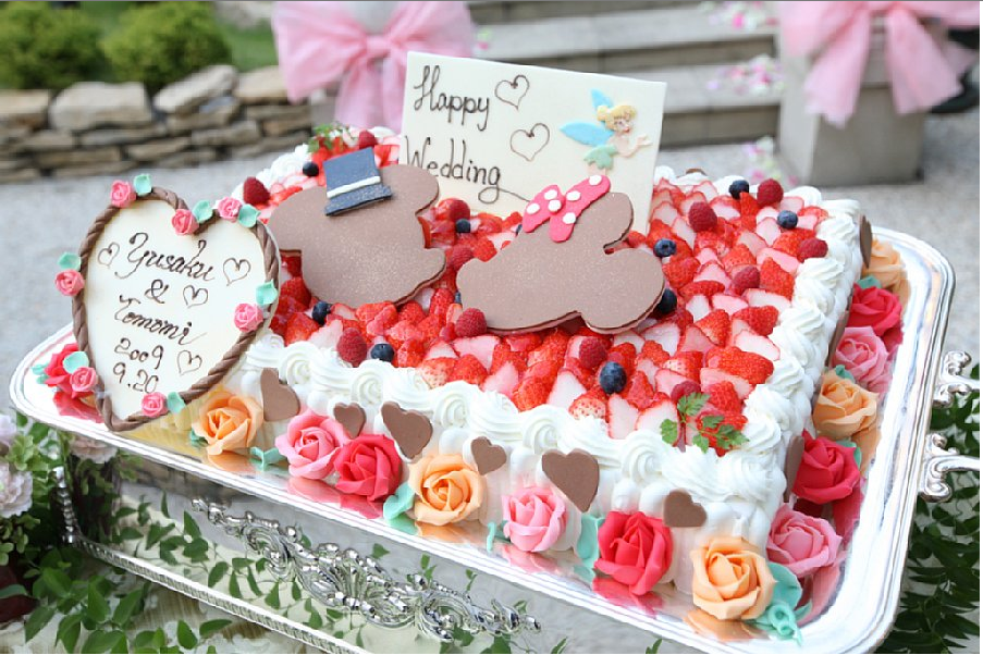 ベスト50 スクエア ウェディング ケーキ ディズニー ただのディズニー画像