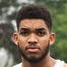 Karl-Anthony Towns at his former high school in Metuchen, N.J.