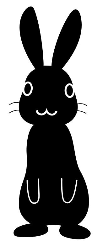 最も好ましい 黒 うさぎ イラスト ウサギ イラスト 黒