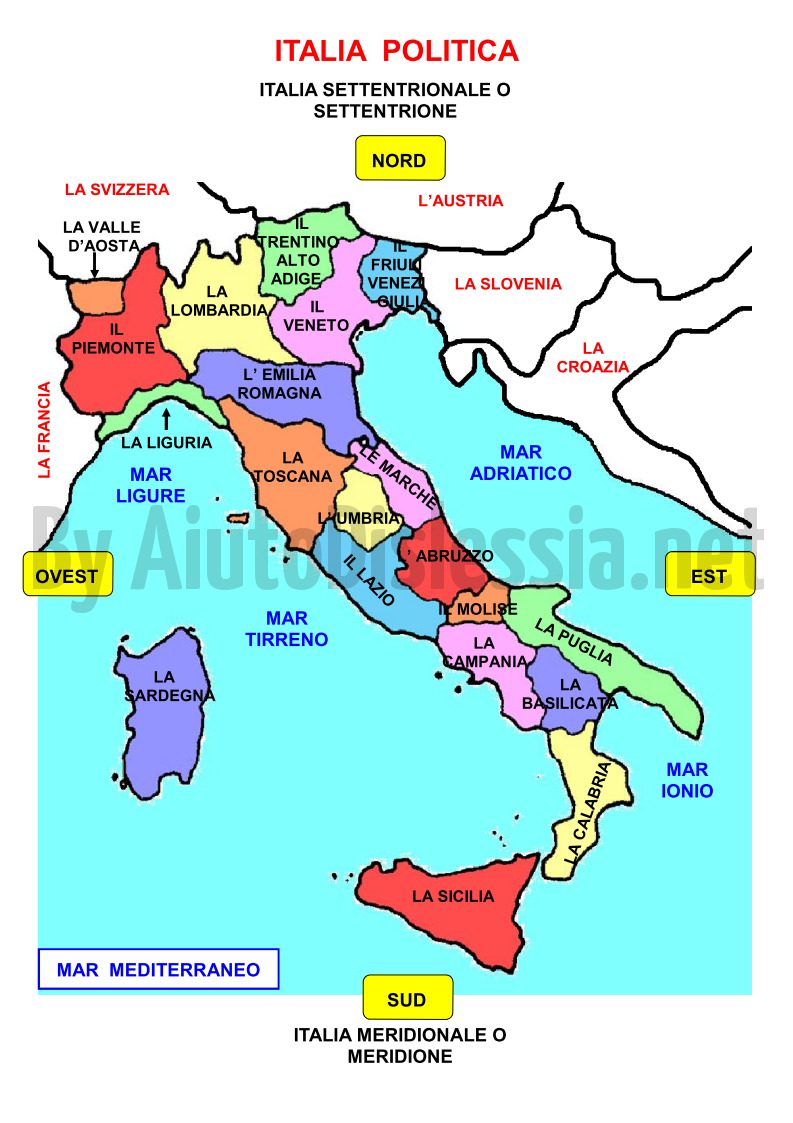 Feb 14, 2021 · cartina italia divisa in regioni da stampare. Le Regioni Sc Elementare Aiutodislessia Net