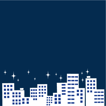 イラスト 夜景 家のイラスト