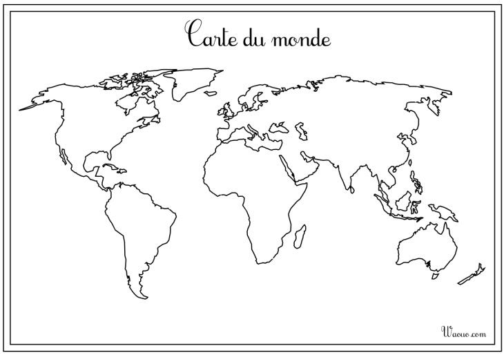 25 Frais Carte Du Monde à Imprimer