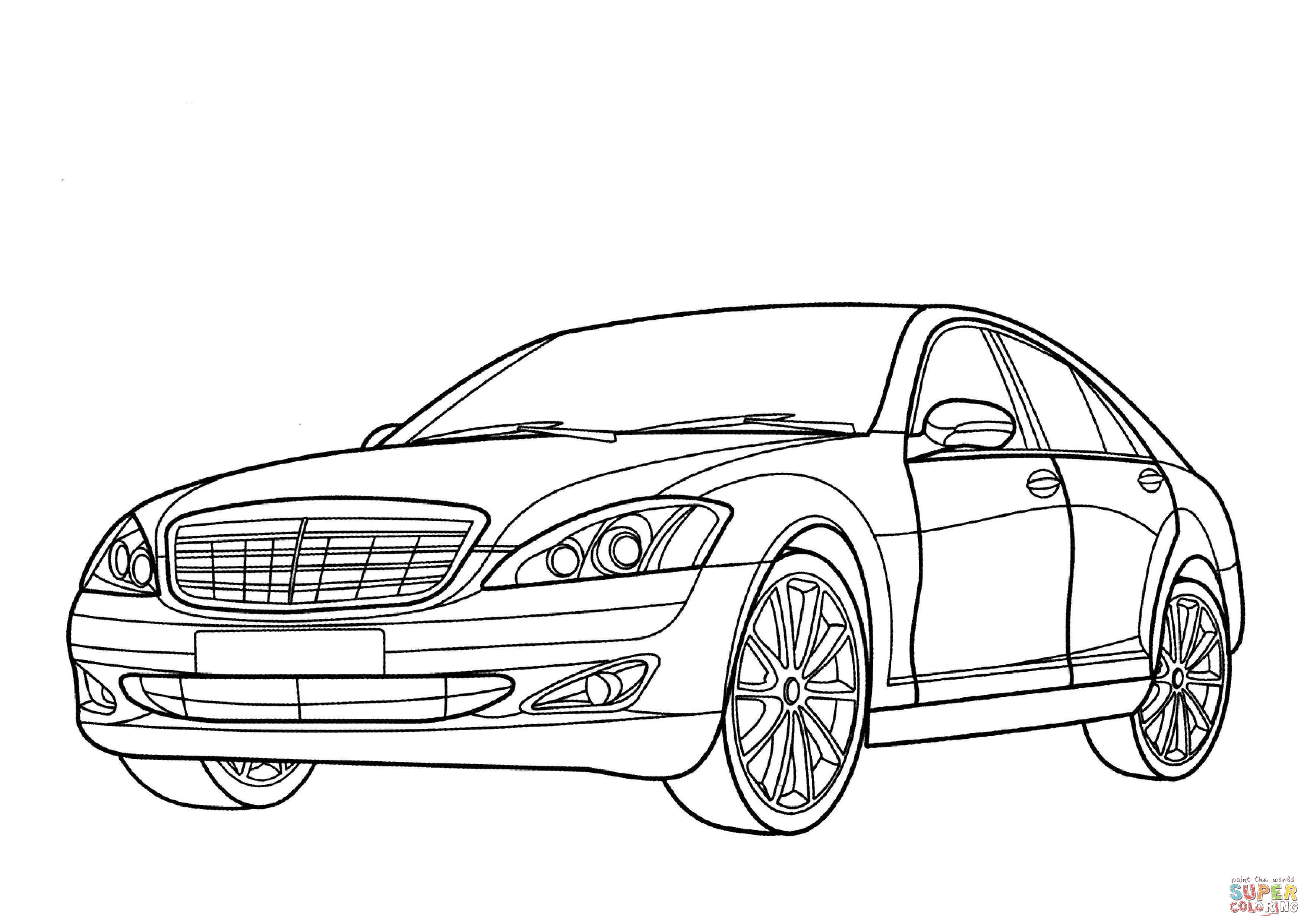 Ausmalbilder autos und fahrzeuge fahrzeug wagen auto lastwagen lkws car bus oldtimer rennwagen. Ausmalbild Mercedes Benz S Klasse Ausmalbilder Kostenlos Zum Ausdrucken
