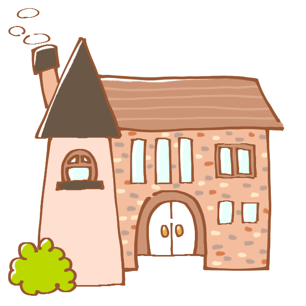 無料印刷可能おうち 家 イラスト かわいい 無料イラスト集