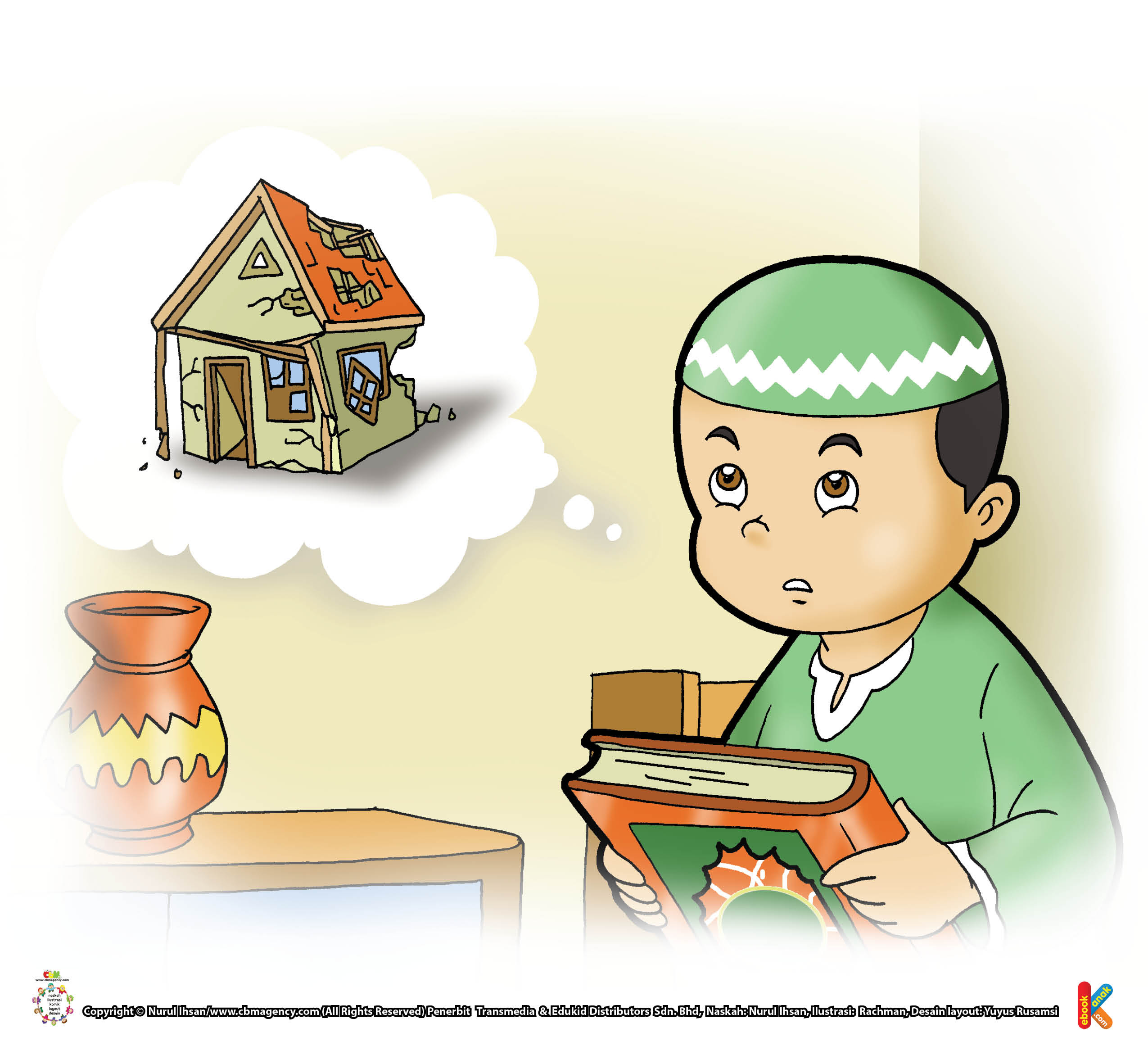  Gambar Kartun Anak Membaca Al Quran Top Gambar 