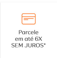 Parcele em até 6x sem juros