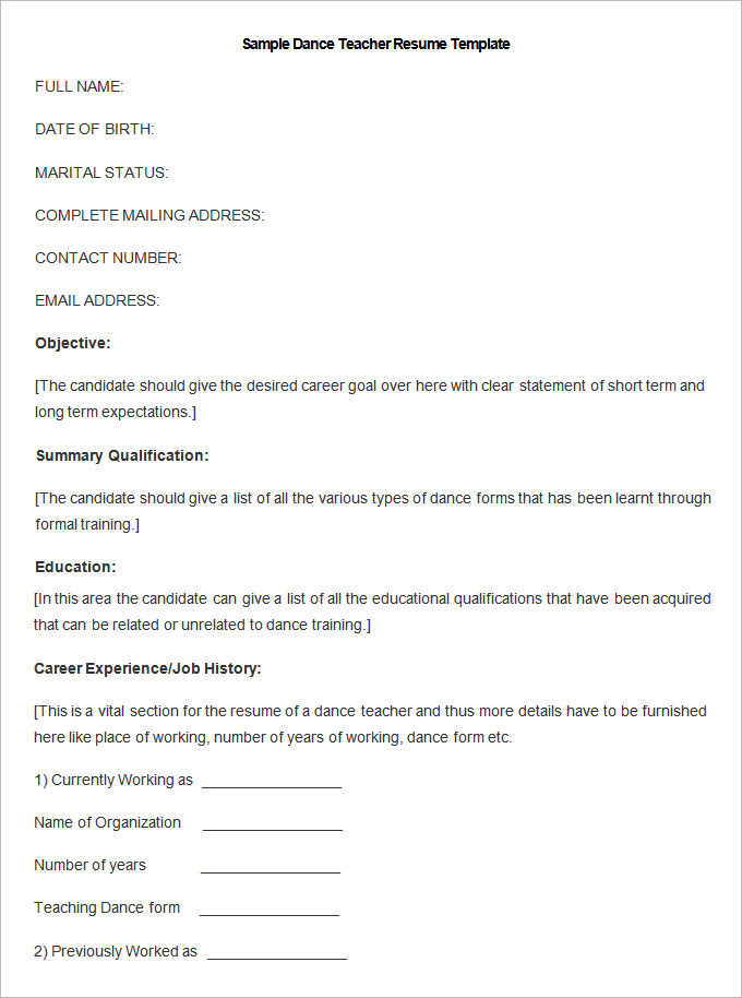 Young teachers who studied to work with kids need to show that they are safe enough to handle kids. How To Make A Good Teacher Resume Template