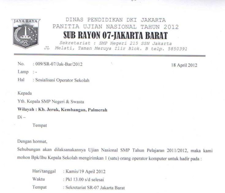 Contoh Surat Undangan Resmi Kenaikan Kelas