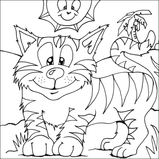 Here is a collection of free printable tiger coloring sheet for your kids to download, print and color. A Striped Tiger Coloring Picture Free Colouring Pages