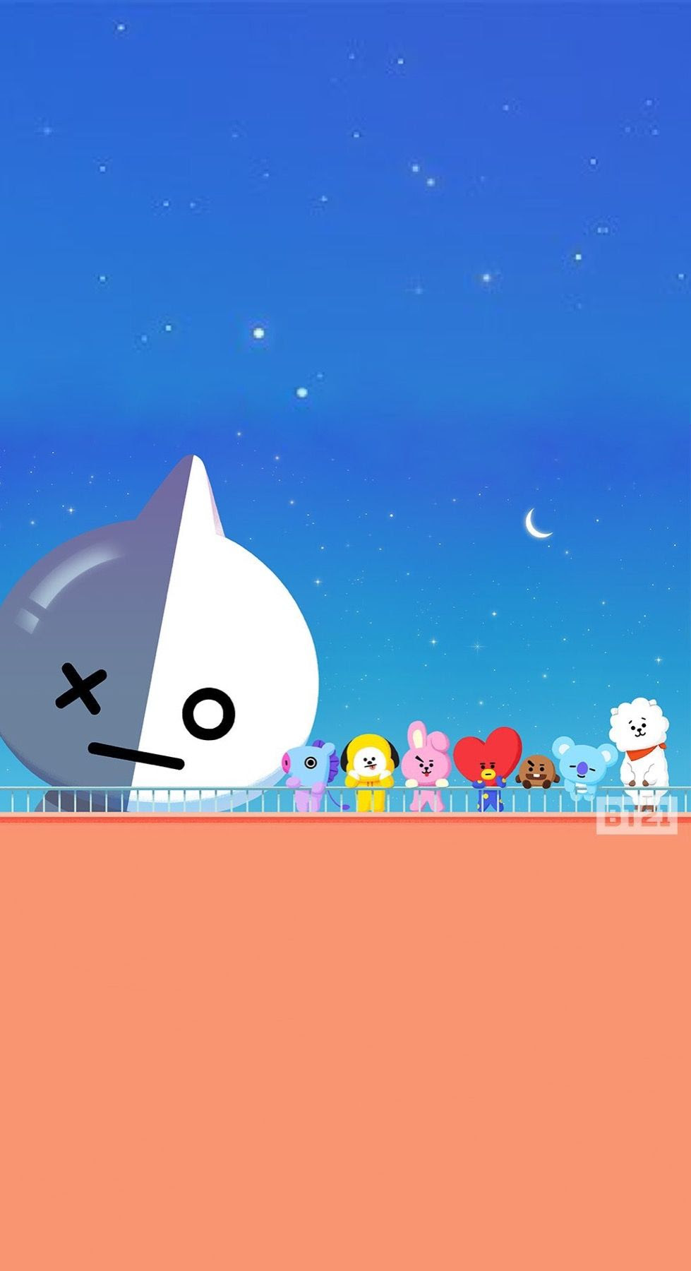 上キャラ 壁紙 Bts Bt21 壁紙 最高の花の画像