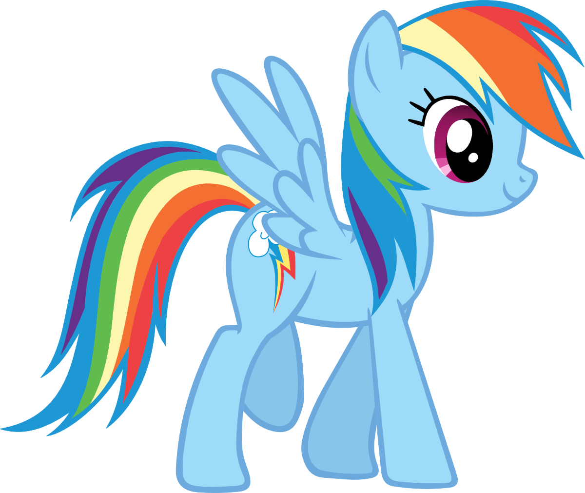  Gambar  Kuda  Pony  Rainbow  Dash  Moa Gambar 