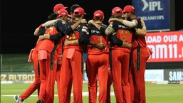 RCB team in a hurdle.
