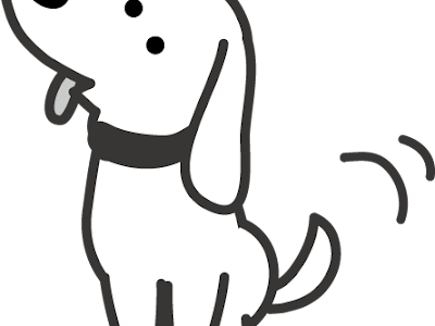 [新しいコレクション] 犬 イラスト 簡単 白黒 938996