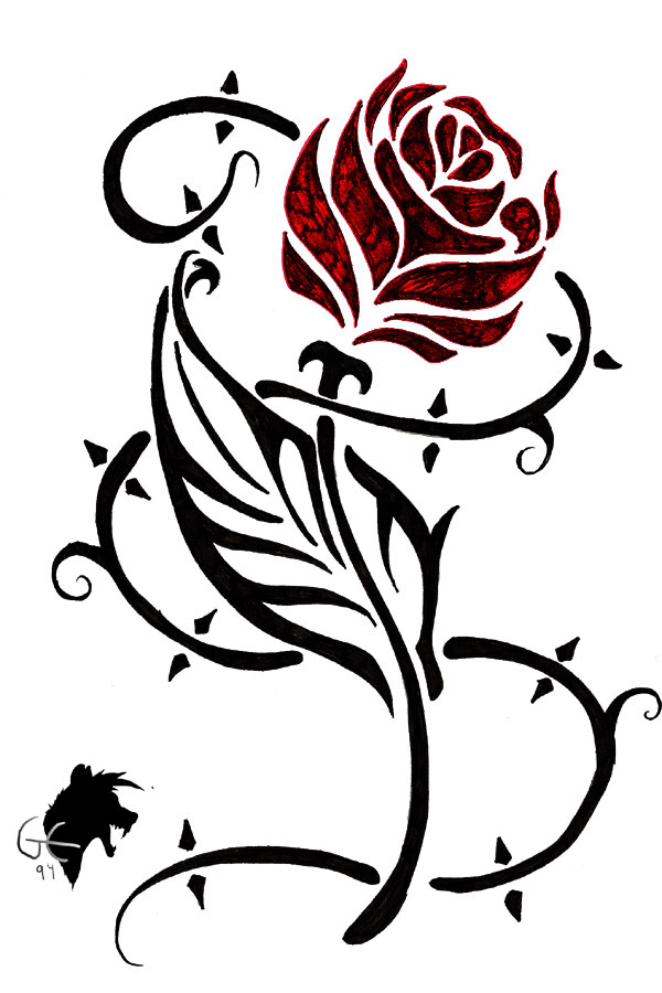 35+ Ide Desain Tato Bunga Mawar Simple - My Life Tastes Tasty