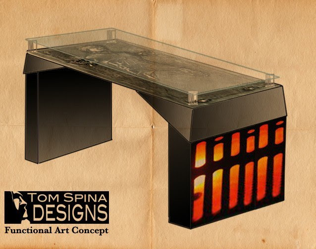 A true viral sensation, the han solo carbonite desk is movie prop inspired furniture which we custom created for grammy winning recording artist, mark hall. Star Wars Han Solo Carbonite Desk Custom Furniture Tom Spina Designs Tom Spina Designs