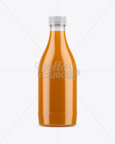 Download Download Plastic Carrot Juice Bottle Mockup PSD