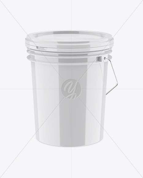 Download Download Glossy Plastic Paint Bucket Mockup High Angle Shot PSD - Find & Download Free Graphic ...