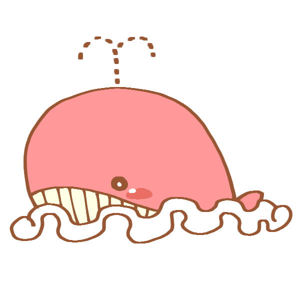 Ngagolak くじら イラスト かわいい