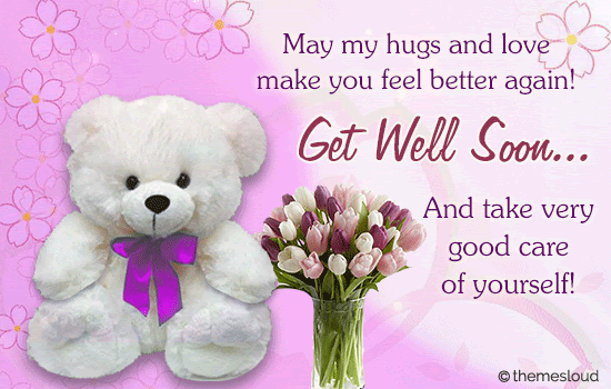 The best gifs of flower on the gifer website. May Hugs Love Make You Feel Better Free Get Well Soon Ecards 123 Greetings