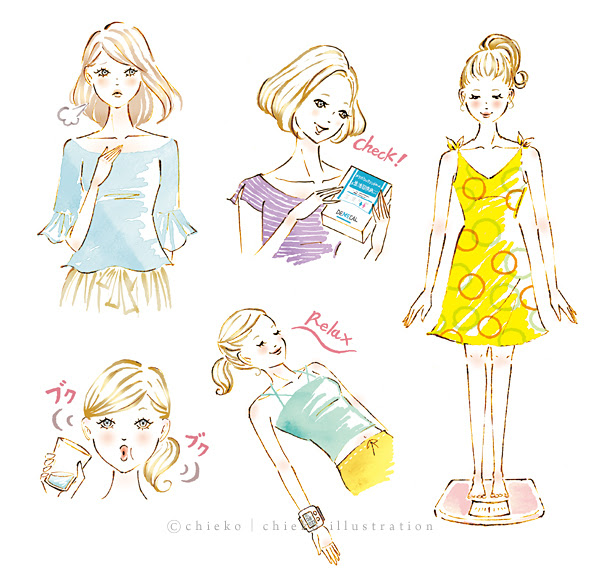 100 女性 向け イラスト Free Cute Illustrations Stock Illustration