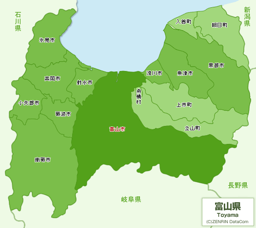 最高の無料イラスト ベスト50 富山 県 地図 フリー