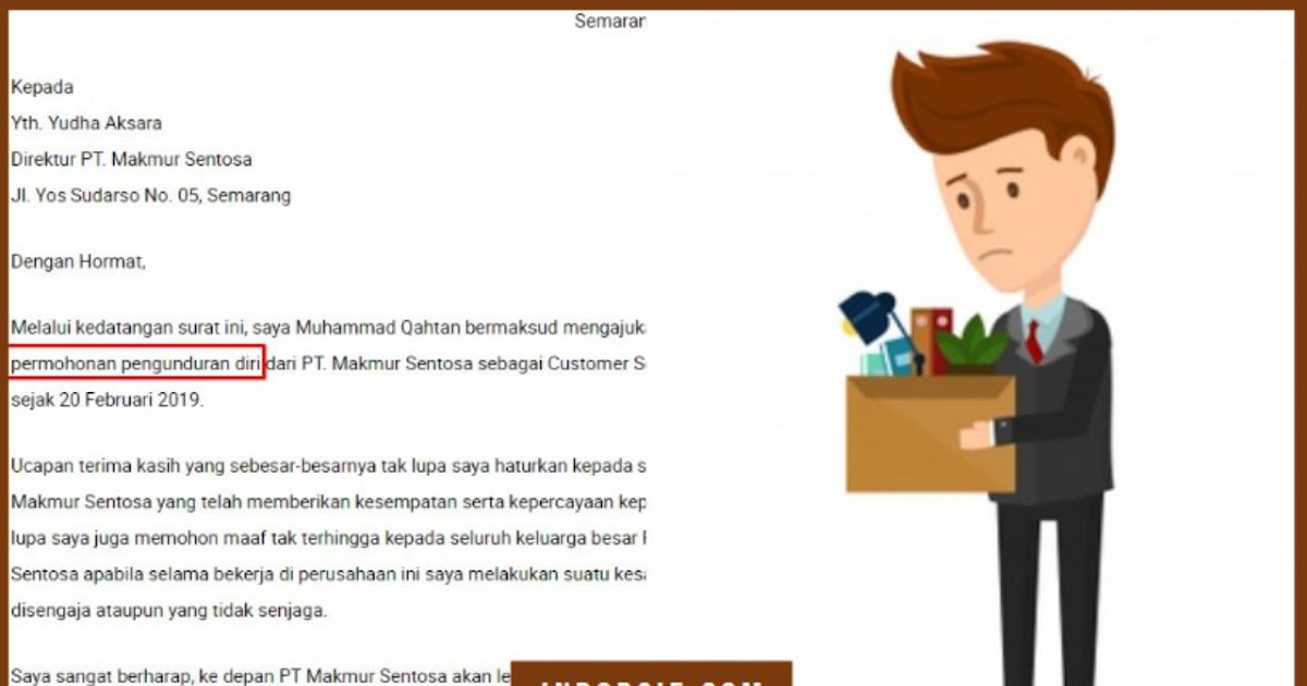 Contoh Surat Resign Kerja Perawat - Dokumen Hanna
