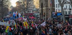 Paris (France) - February 7, 2023 - The crowd arriving at Strasbourg St Denis. Tens of thousands of people demonstrated against the government's pension reform project in the capital for the third day of mobilization against this reform. 

Paris (France) - 7 fevrier 2023 - La foule arrivant a Strasbourg St Denis. Des dizaines de milliers de personnes ont manifeste contre le projet de reforme des retraites du gouvernement dans la capitale pour ce troisieme jour de mobilisation contre cette reforme.//BREGANDCELINE_bregand100/Credit:CELINE BREGAND/SIPA/2302072103