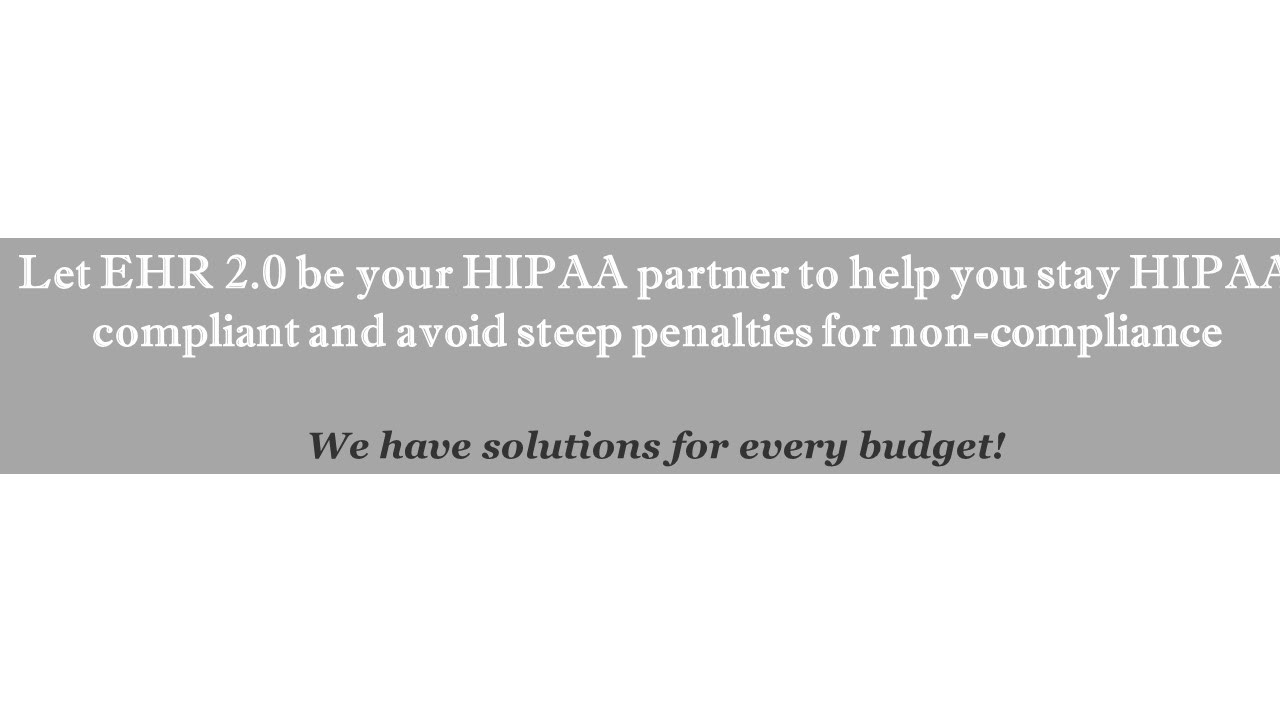 Hipaa Compliant Ehr Software