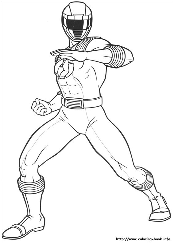 Sketsa Mewarnai Gambar Power Ranger