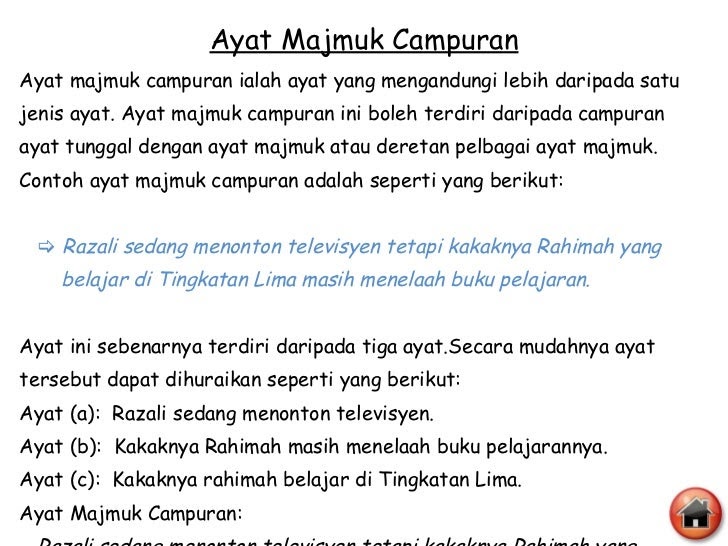 Contoh Ayat Majmuk Mudah - Contoh Slim