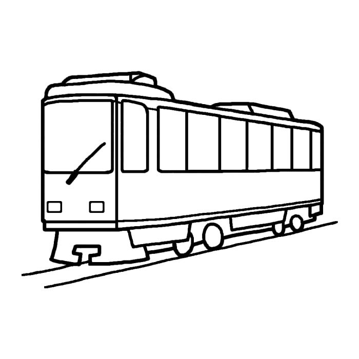 最高の動物画像 最高の電車 イラスト フリー 白黒