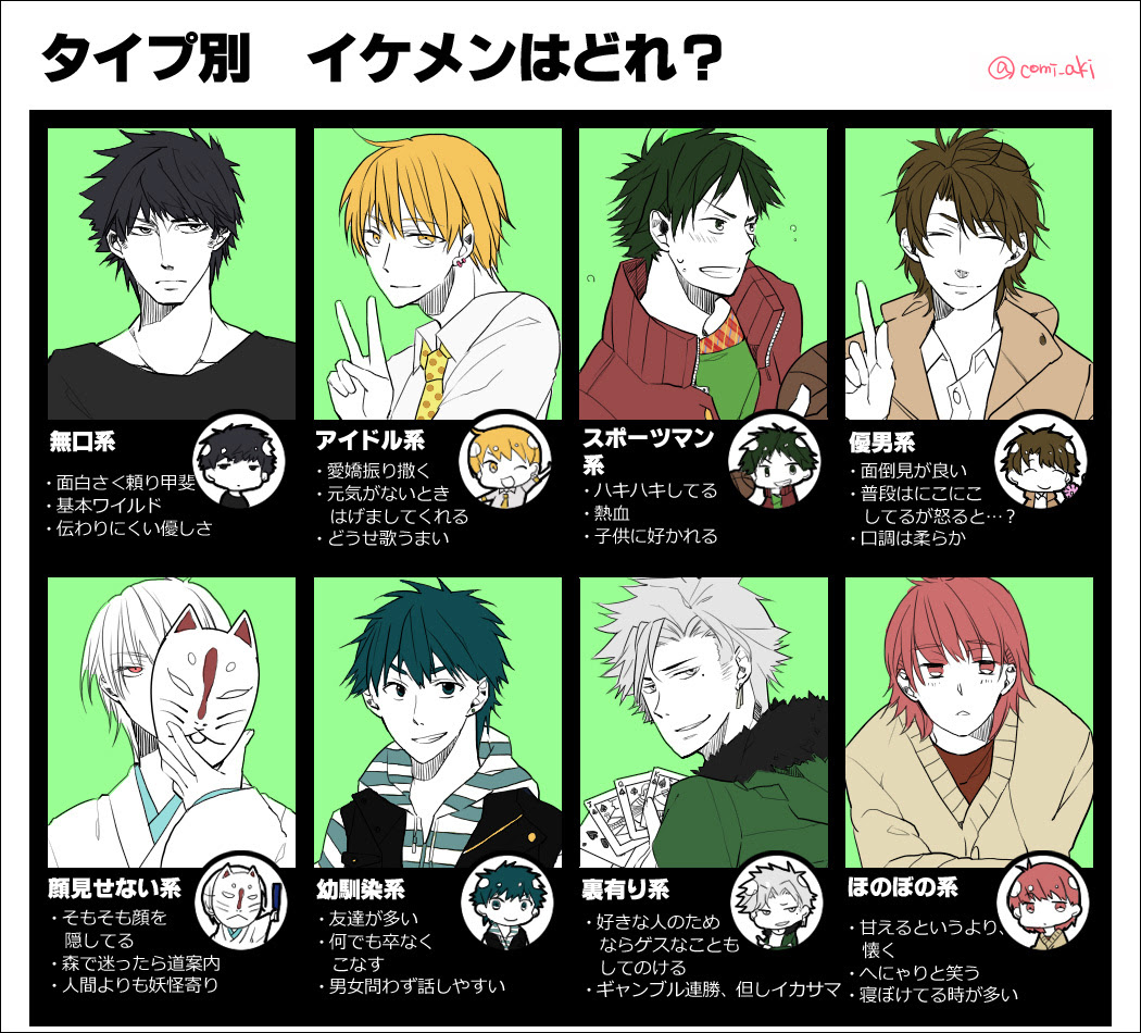 Kasword イケメン タイプ イラスト