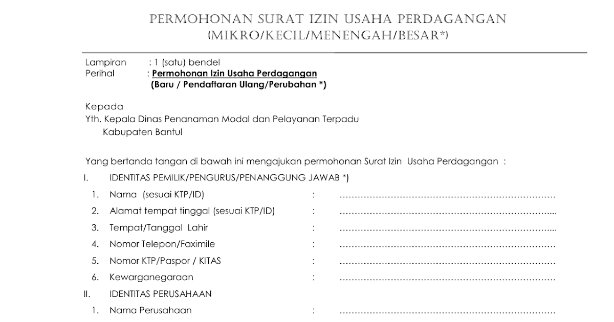 Contoh Surat Izin Usaha Mikro Dan Kecil Dari Kecamatan Contoh Seputar Surat