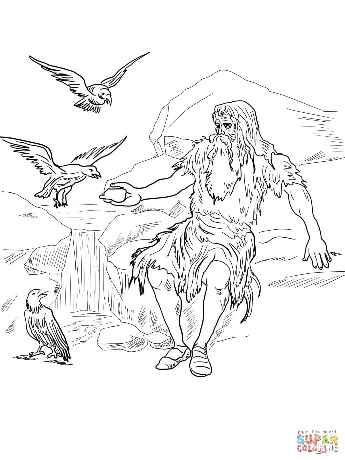 You did by worshipping baal. Birds Feed Elijah Coloring Page Free Printable Coloring Pages