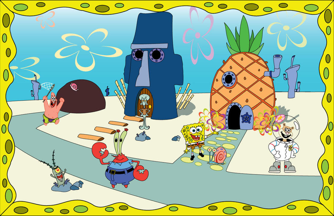 620 Gambar Pemandangan Rumah Spongebob Hd Terbaru Gambar