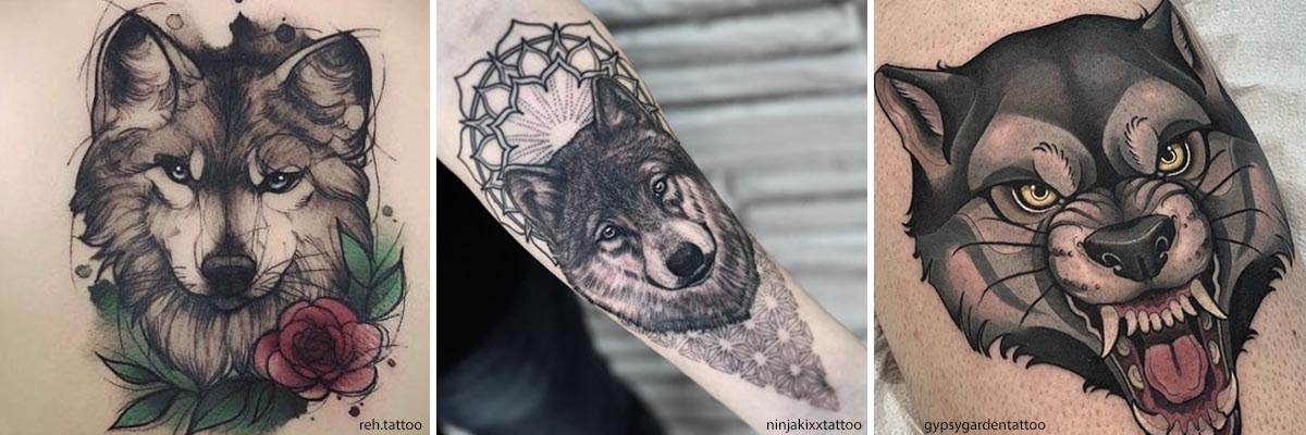 Arte Decorativo Lupo E Luna Tattoo Significato