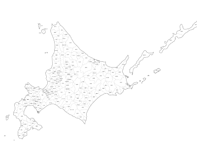 コンプリート！ 北海道地図 無料 440822