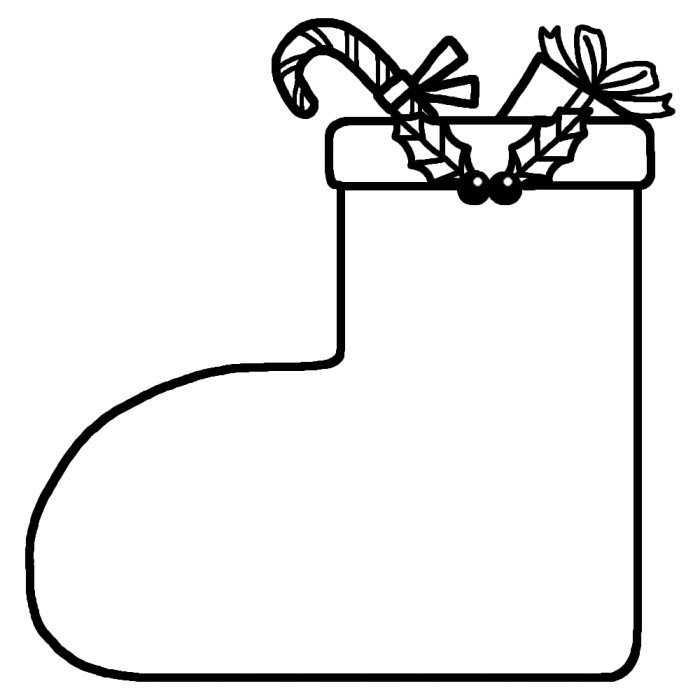 かわいいディズニー画像 心に強く訴えるクリスマス ブーツ イラスト 白黒