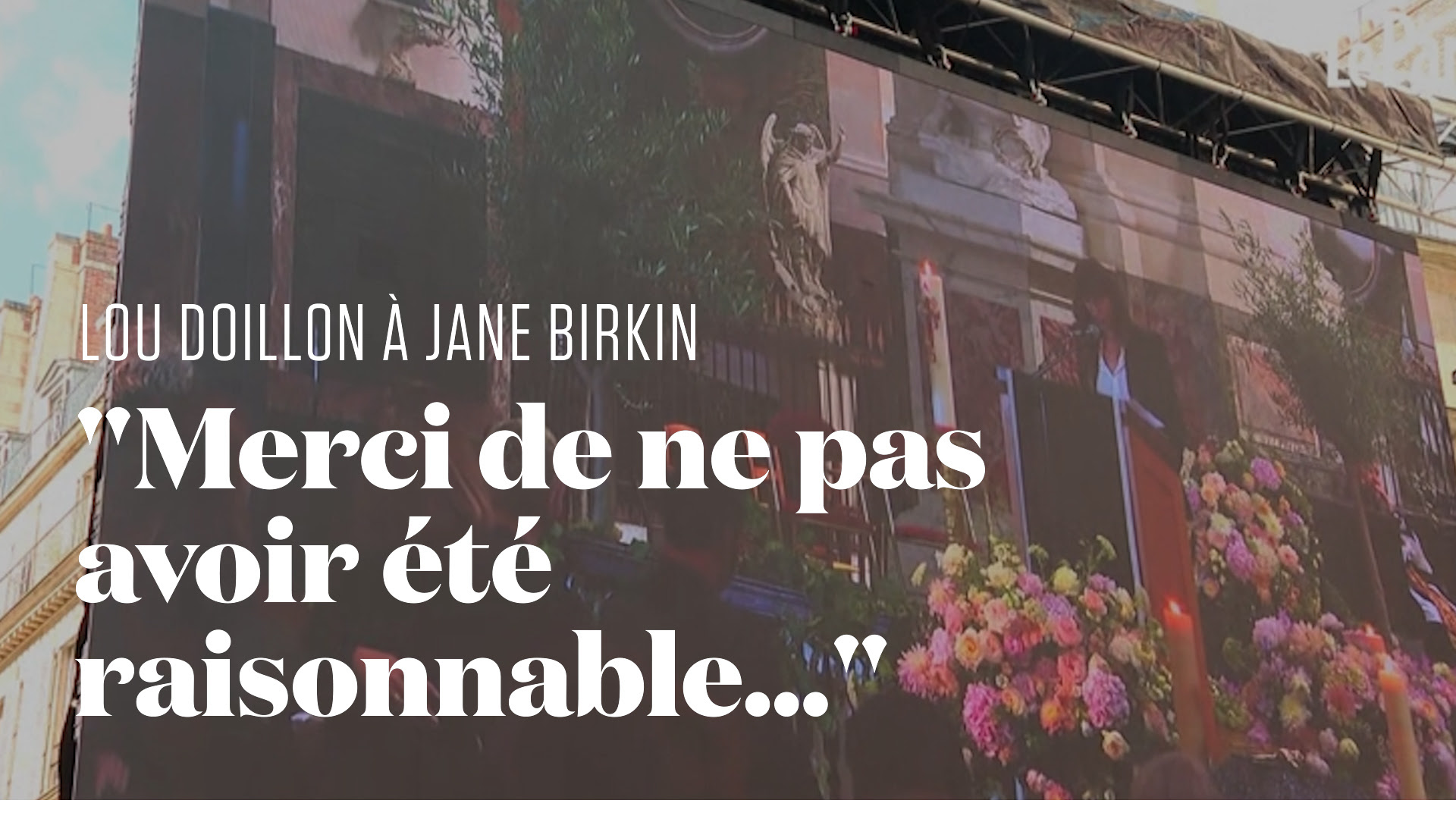 Lou Doillon rend hommage à sa mère Jane Birkin en l'église Saint-Roch à Paris