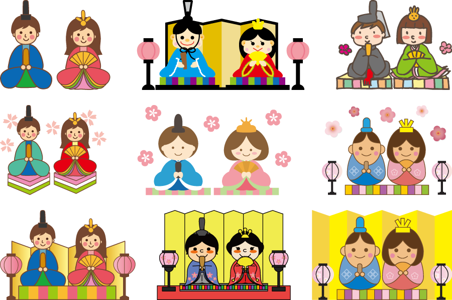 綺麗なお内裏様 イラスト 最高の花の画像