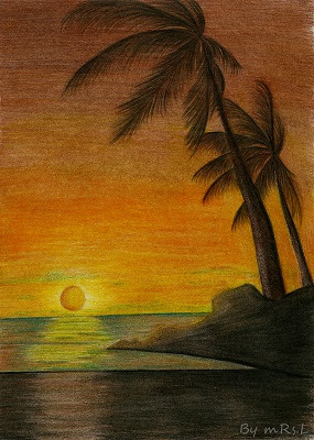ラブリー夕焼け イラスト 描き方 色鉛筆 ディズニー画像のすべて
