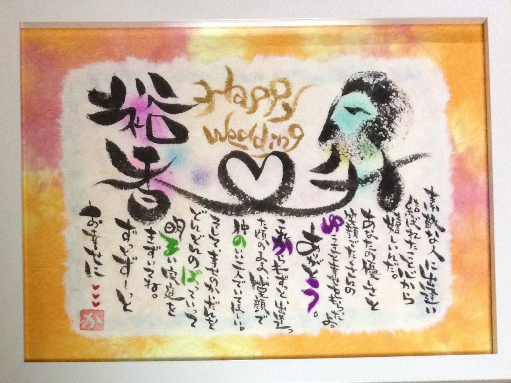 結婚 お祝いコメント 英語
