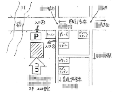 地図 川 書き方 手書き