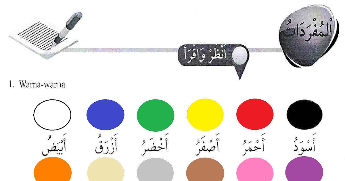 Berikut Warna Dalam Bahasa Arab dan Artinya Serta 