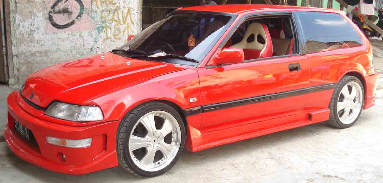 54 Gambar Mobil Honda Civic Merah Ragam Modifikasi