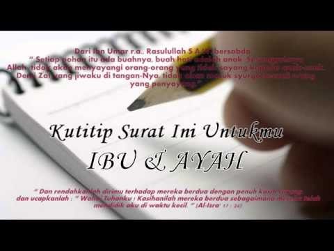 Contoh Surat Cinta Untuk Ayah Dan Ibu Dalam Bahasa Inggris 