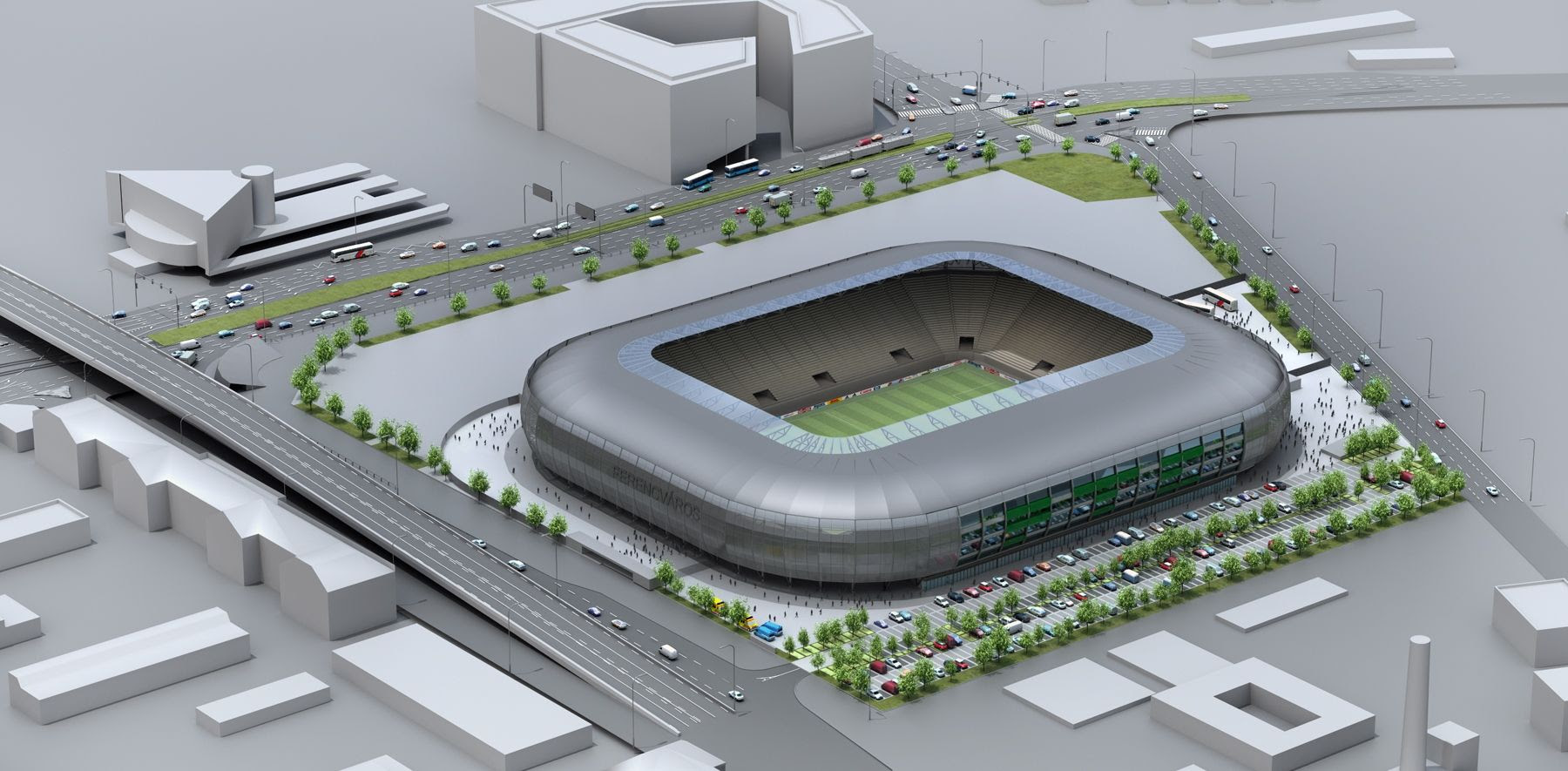 Places ferencváros sport & recreationstadium, arena & sports venue új albert stadion. Design Albert Florian Stadion Stadiumdb Com
