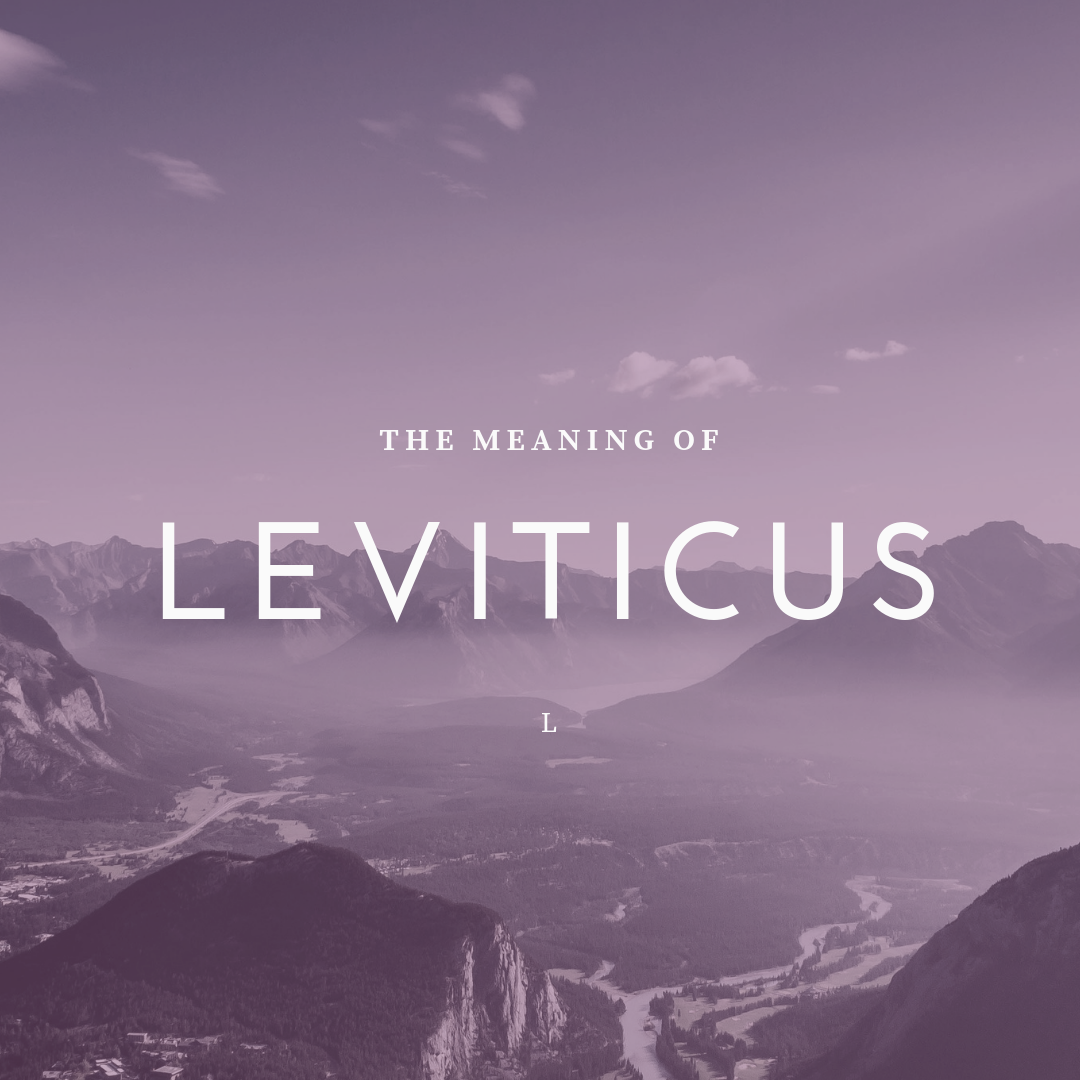 While the israelites were sacrificing animals at the time, this was a type (picture, illustration) of the coming redeemer who was promised as early as genesis 3:15. The Message And Meaning Of Leviticus The Way To God Roger Carswell