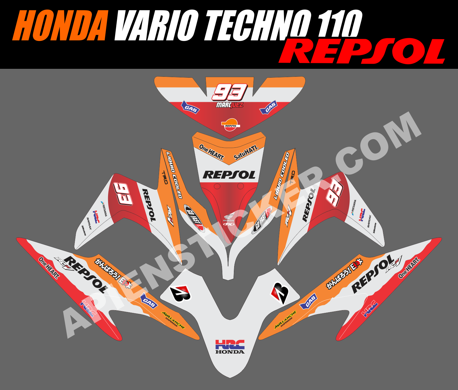 3 pdf DECAL NMAX REPSOL PRINTABLE and DOWNLOAD ZIP 