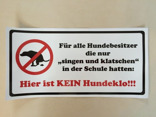 Aber vielleicht fallen ihnen noch andere außergewöhnliche motive ein? Aufkleber Schild Kein Hundeklo Hund Hundekot Singen Und Klatschen Sammeln Seltenes Schilder